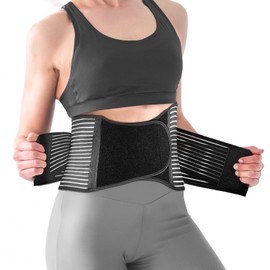 BEBSR Back Brace for Men and Women, Adjustable Lumbar Support Belt for Lower Back Pain, Herniated Disc, Sciatica, Scoliosis, Breathable Mesh (XX-Large/XXX-Large)