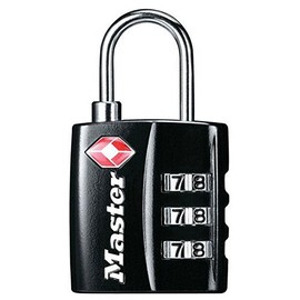 Master Lock 4680DBLK TSA Accepted Set Your Own Combination Lock, Black, 4-Pack
