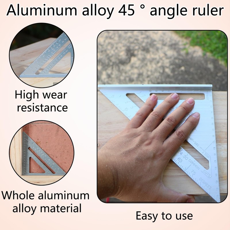 Set Square, 30cm Straight Ruler and 24cm Set Square, Precision