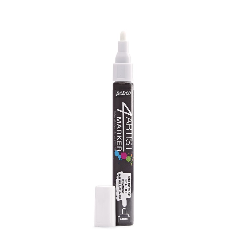 PEBEO INC PEBEO MARKER 4ARTIST WHITE, Metal, 1.3 x 1.3