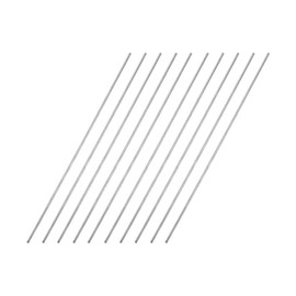 TA-VIGOR 10Pcs 1.5mm x 150mm Stainless Steel Round Rods, Metal Solid Round Shaft Rods Lathe Bar Stock for DIY Crafts Car Helicopter Airplane Model