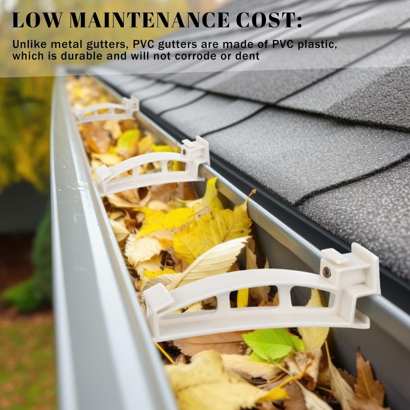 Geelin 10 Pack 5" Gutter Hangers K-Style Hidden Roof Gutter