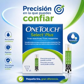 One Touch Select Plus Flex Paquete 75 Tiras Para Glucómetro