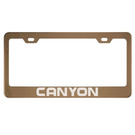 MVP Rose Gold License Plate Frame for Canyon