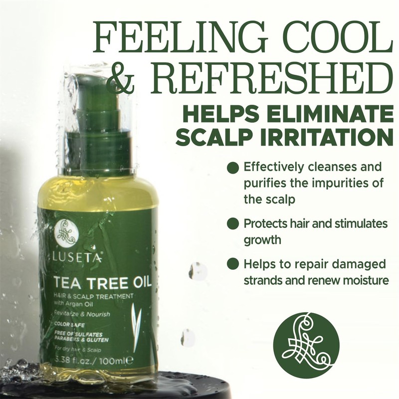 Luseta Tea Tree Oil for Hair, Hair Serum for For