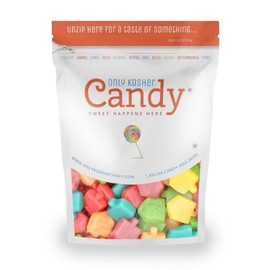Only Kosher Candy Dreidel Shaped Assorted Gummy Candy All Time Snacks, Kosher Certified, Gluten Free and Fat Free Gummies, (2 Pounds)