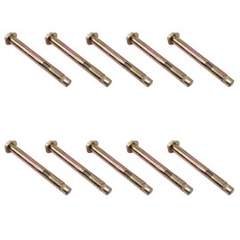 10Pcs Expanding Bolts,Carbon Steel Anchor Expansion Bolt,M6*80MM Expanding Bolts,For Wall