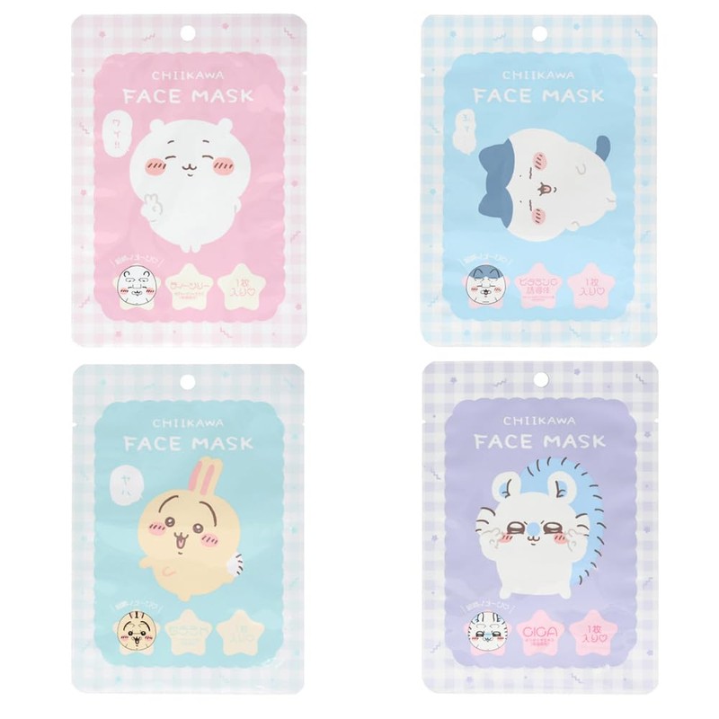 Shobido Chiikawa Face Mask, Pack of 1, Sheet Mask Pack