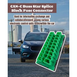 OWNDR 68321746AA CAN Buss Star Splice Block Fuse Connector Fit for Jeep Wrangler JT JL Gladiator for Ram 1500 2500 3500 for Chrysler Pacifica Voyager, Replace 2-2272352-5
