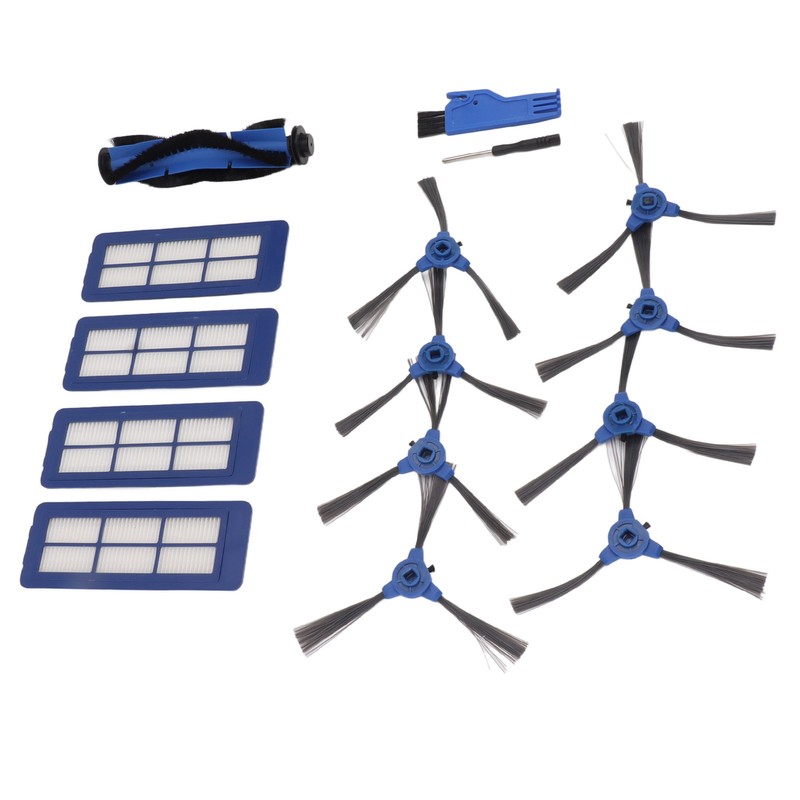 Sweeping Robot Main Side Brush Filter Screen Replacement Kit for