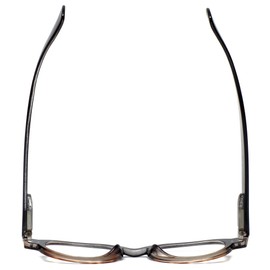 Calabria 4372 Bi-Color Designer Oval Reading Glasses 3.75 for Women in Black Tortoise | Women's Readers +3.75 Distortion Free