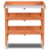 Alek...Shop Multi-Function Desk Work Station Potting Bench Table Tool Shelf