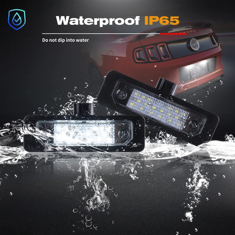 Gempro LED License Plate Lights Rear Tag Lamps for 2010-2014