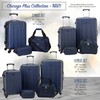 Travelers Club Sky+ Luggage Set, Expandable, Navy Blue, 3 Piece
