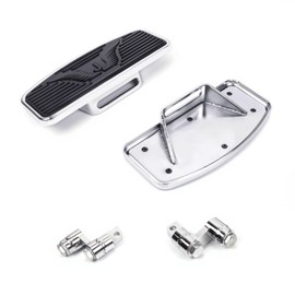FIASRAC Motorcycle Floorboards, Adjustable Rider Footboard/Driver Footrest Foot Peg with Mount Bracket Kits for Harley Sportster1200 883 Wide Glide Low Rider