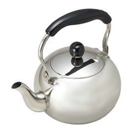 Pearl Metal H-1721 Kettle, 0.4 gal (1.5 L), Induction Compatible, Stainless Steel, Moon Drop