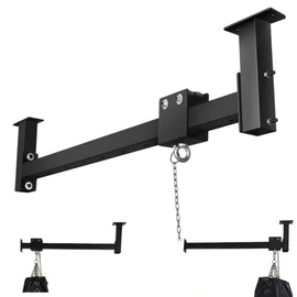 Wall Ceiling Heavy Bag Hanger Roller Mount Saving Space 44'' Long Ease Adjust for Heavy Punching Bags up to 300 LBS