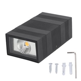 Up Down LED Wall Light Waterproof Aluminum Striped LED Wall Lamps for Indoor Outdoor 85‑265V Warm Light