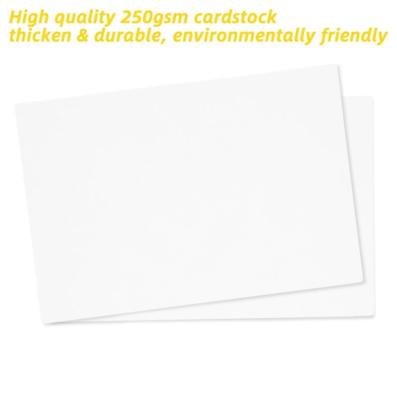LOLYSIC 400 Pack A6 Blank Postcards 4" x 6” White
