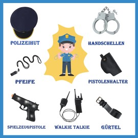 Seawhisper Police Costume Children Boys Police Costume Carnival Fancy Dress Costumes 116 122