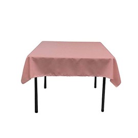 Backdrop King Inc, 36" x 36" Square Polyester Poplin Tablecloth Overlay (Dusty Rose)
