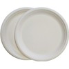 vidoelettronica 50 Flat Plates 23 cm Biodegradable and Compostable Pulp