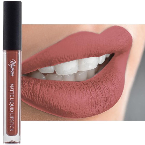 Mynena Soft Terracotta Long-Lasting Matte Liquid Lipstick | Intense Color,