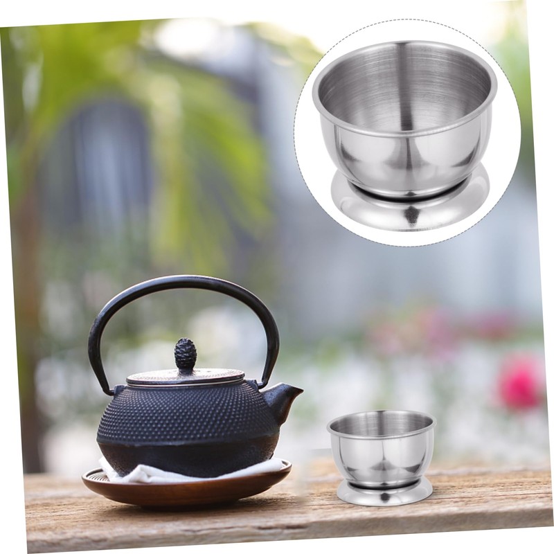 Mobestech Stainless Steel Teacup Portable Water Cup for Home Office