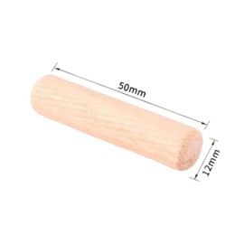 80Pcs Wooden Dowel Pins Kit 1/2" x 2 Inch Small Fluted Wood Dowels Pegs Hardwood Pin for Furniture Woodworking Crafts