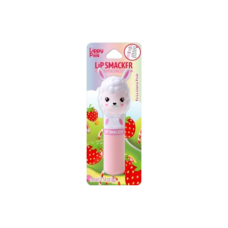 Lip Smacker Lippy Pal Flavored Clear Balm Strawberry, Straw-ma-Llama berry,