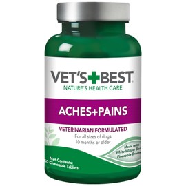 Vet's Best Aches + Pains Dog Supplement - Vet Formulated for Dog Occasional Discomfort and Hip and Joint Support - 50 Chewable Tablets(Pack of 1) | Vet's Best