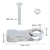 F FIERCE CYCLE Pair 16mm ChromeMotorcycle Chain Axle Adjuster Tensioner