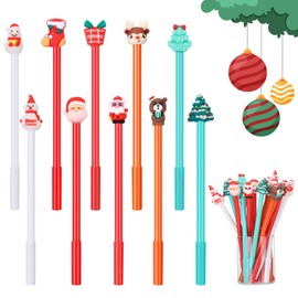 Kesote Christmas Prize Stationery 20-Piece Set Oil-Based Ballpoint Pens Christmas Present for Children Festival Prizes Children Gift Cute Stationery Christmas Goods