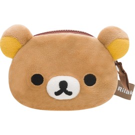 San-x Rilakkuma CK69301 Plush Coin Case H 3.9 x W 5.5 x D 1.2 inches (10 x 14 x 3 cm)