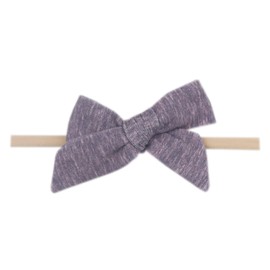 Copper Pearl Baby Bows: Stylish Headbands for Baby Girls, Premium Soft and Stretchy Baby Headbands, Perfect for Newborns, Trendy Designs - Violet