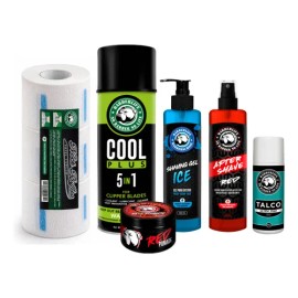 Kit Barber 6 Pz Shaving+after+cool+talco+pomade+papel