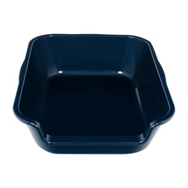 Blaucasa 1 Pack Extra Large Dog Litter Box Pan Tray (ABS Material), Low Entry Jumbo Senior Litter Boxes for Multiple Kitten Big Cats, Pet Safe Indoor Dog Potty (Dark Blue,20" L x15 W)