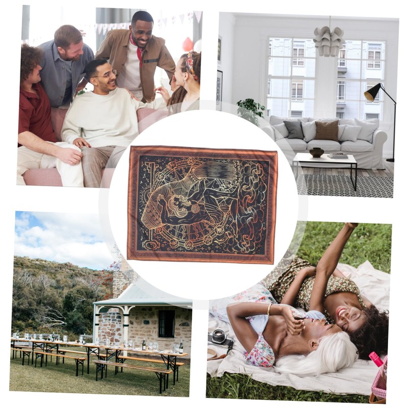 ABOOFAN Bohemian Wall Tapestry Versatile Decorative Hanging Tapestry for Living