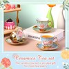 Teenyyou Tea Cups and Saucers Set of 12 Tea Party
