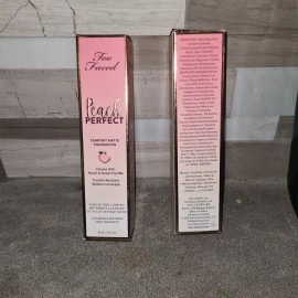 Two Faced Too Faced Peach Perfect Comfort Matte Liquid Foundation Spiced Rum Shade 1.6 oz