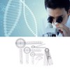 6PCS Medical Goniometer Set PVC Transparent Clear Scale Wear Resistant