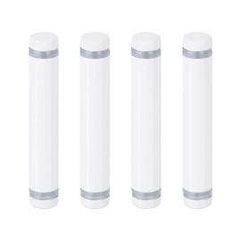 QUARKZMAN Pack of 4 Stainless Steel Wall Spacers, 12 x 70 mm Standoff Bolts, Spacer Screws for Acrylic Glass, Sign Holder, Advertising Boards, White