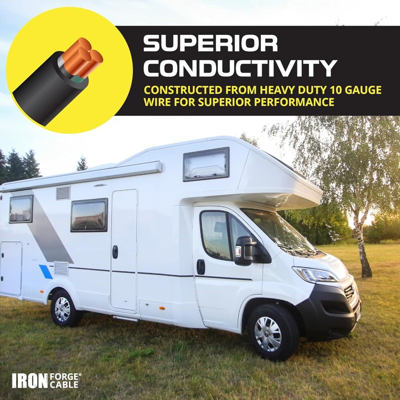 Iron Forge Cable RV Cord, Generator and RV Electrical Adapter