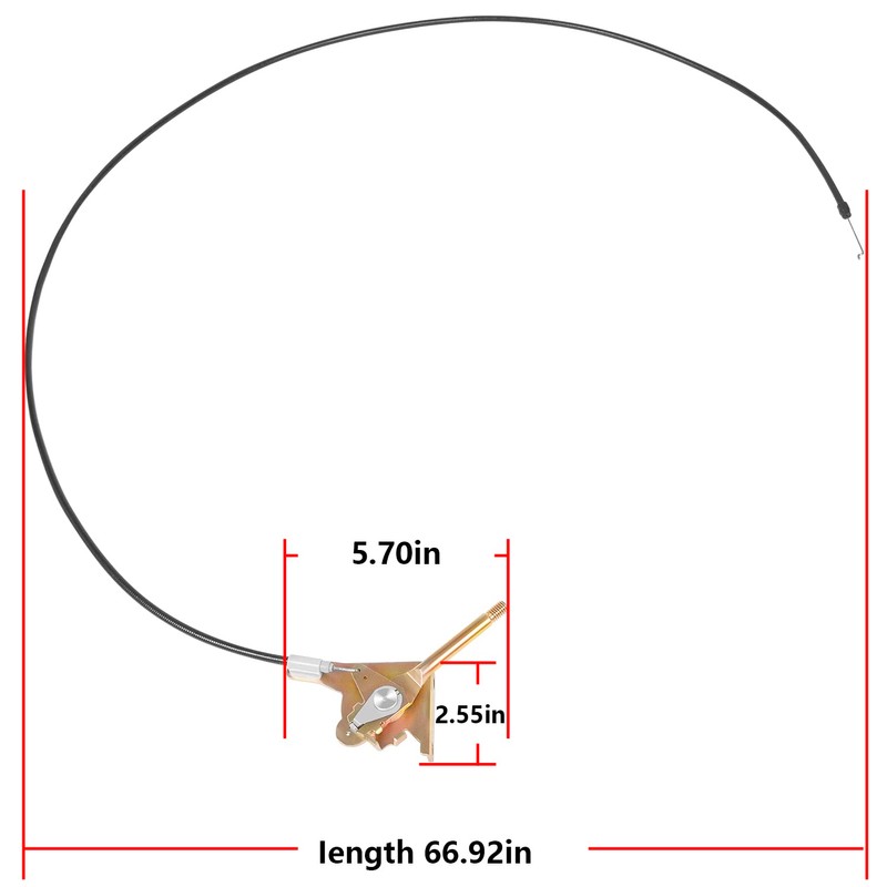 Zymurgoes 603409 Throttle Control Cable 60” Fits for Hustler Zero-Turn