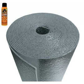 US Energy Products Vehicle Car Automotive Insulation Heat Sound Deadener Foam + Adhesive 140sqft