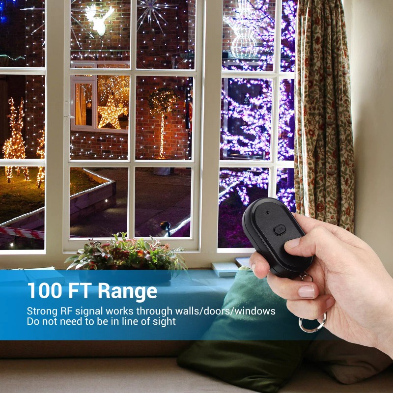 DEWENWILS Wireless Remote Control Electrical Outlet Switch for Christmas Lights