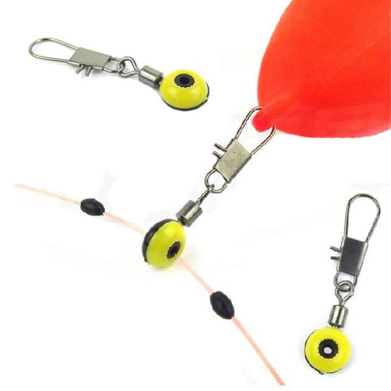 Honbay 100pcs Fishing Line Shank Clip Connector Swivels Sinker Slides