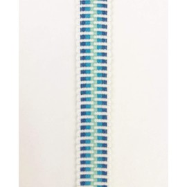 Sanada String Cotton Flat String - 4 Minutes, 6.6 ft (2 m) Cut, Navy Blue, Celestial Color, Light Green + White