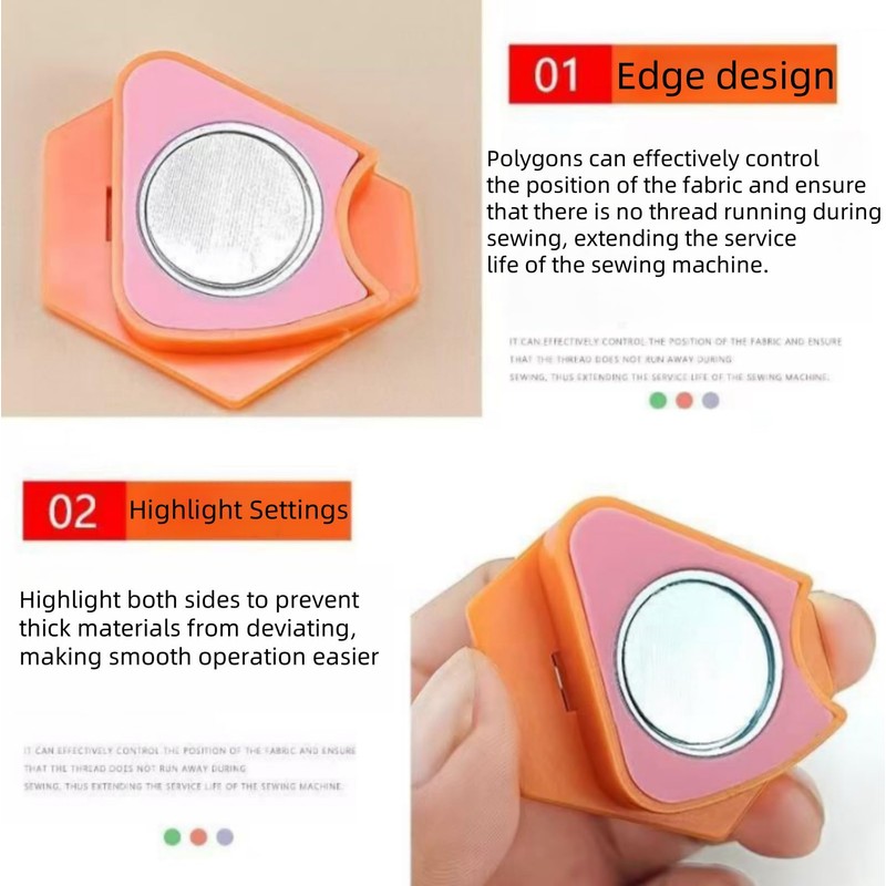 Avtytsda Magnetic Seam Guide for Sewing Machine Multi-Purpose Tool Polygonal
