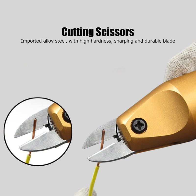 Pneumatic Scissors for Resin Hard Plastic Oblique Cutting Mini Air